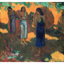 Репродукции на картини: Три таитянки на жълт фон (1899) – Пол Гоген